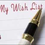 wishlist with pen